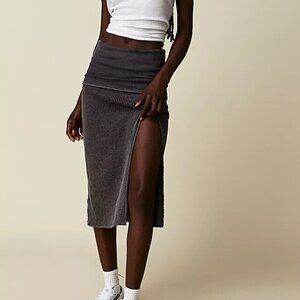 Free People FP One Pari Midi Skirt, Tempest, XS